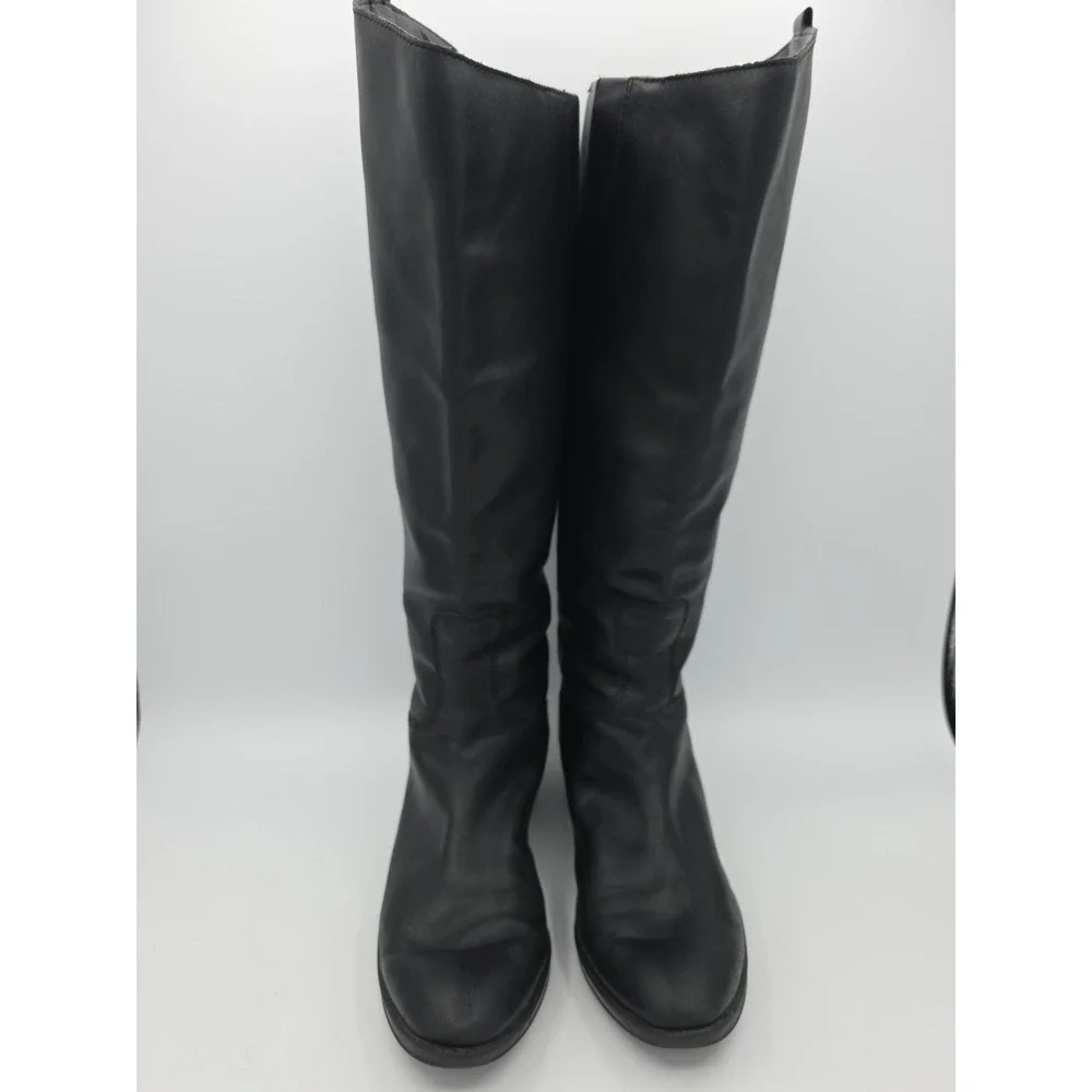 Sam Edelman‎ Penny Leather Riding Boot in Black Size 7